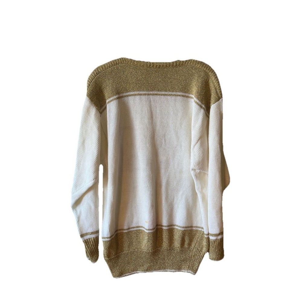 Madeleine angora blend sweater with a nautical compass rose and anchor Charm L - Picture 4 of 16